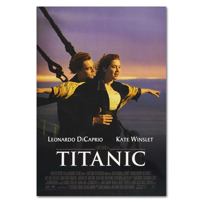 Титановые классические постер фильма бар настенное искусство в кафе Плакаты