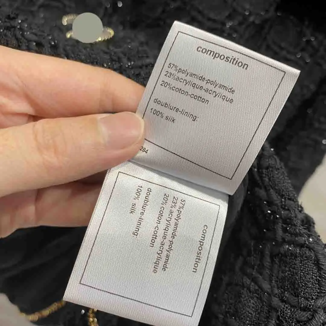 

Black Tweed Jackets for Women Spring Fall 2020 High-end Brand Four Pockets Single Breasted Coats Office Lady Loose Tweed Jackets