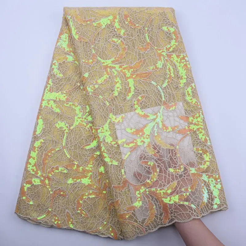 В африканском стиле последнего поступления органзовая кружевная ткань 2020
