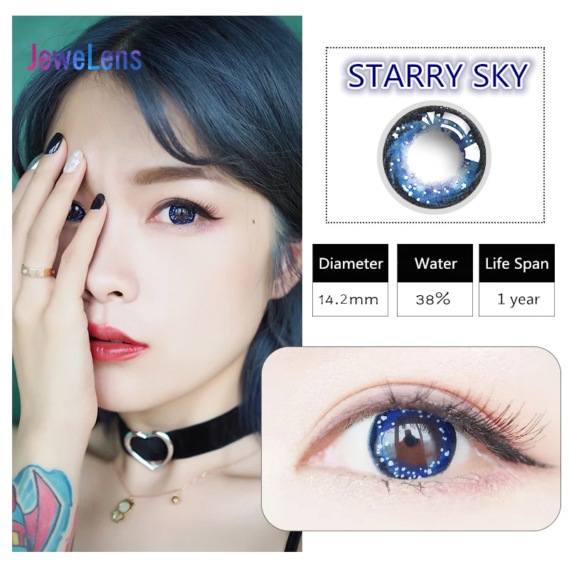 jewelens colored contact lenses myopia color lens for eyes colorful cosmetic cosplay prescription yemu series free global shipping