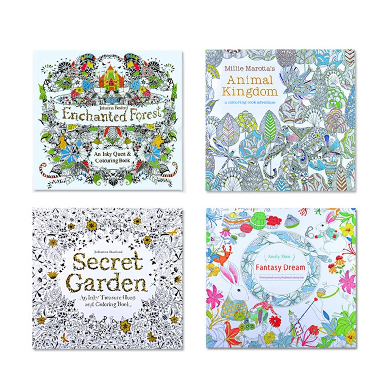 24 страниц мандалы книжки для раскрашивания ноутбук детей взрослых