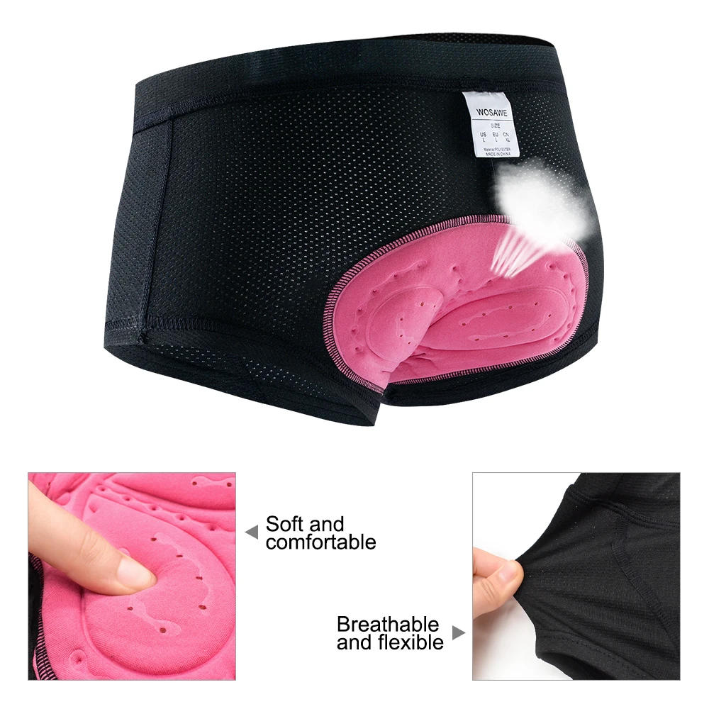 Нижнее белье женское для велоспорта дышащие мягкие удобные велосипедные шорты с