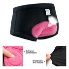 Нижнее белье женское для велоспорта, дышащие мягкие удобные велосипедные шорты с гелевыми вставками, с защитой от ударов