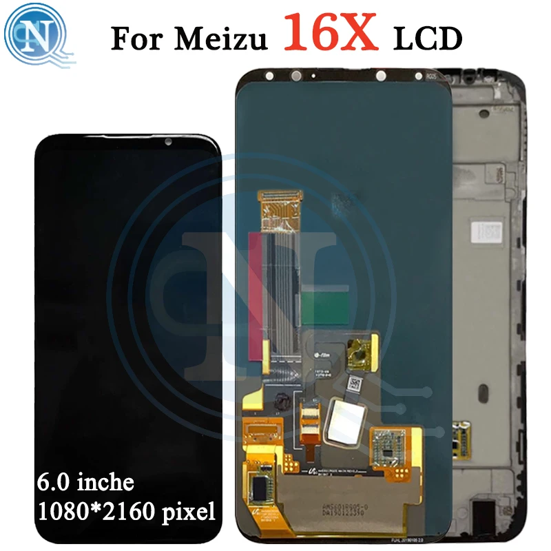 6 0 &quotдля Meizu 16X 16 X M872Q M872H ЖК дисплей сенсорный экран дигитайзер стеклянная панель