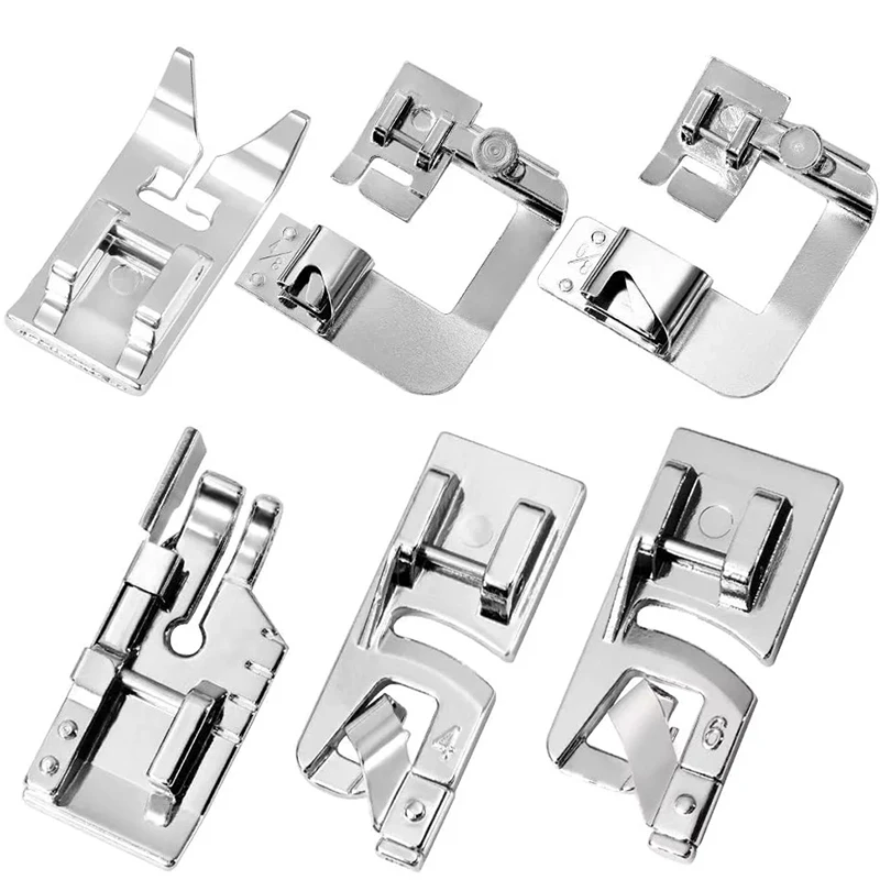 

Imzay 6Pcs Home Sewing Machine Feet, Presser Feet Set, Sewing Feet, Hemming Feet For Snapping On Many Types Home Sewing Machine