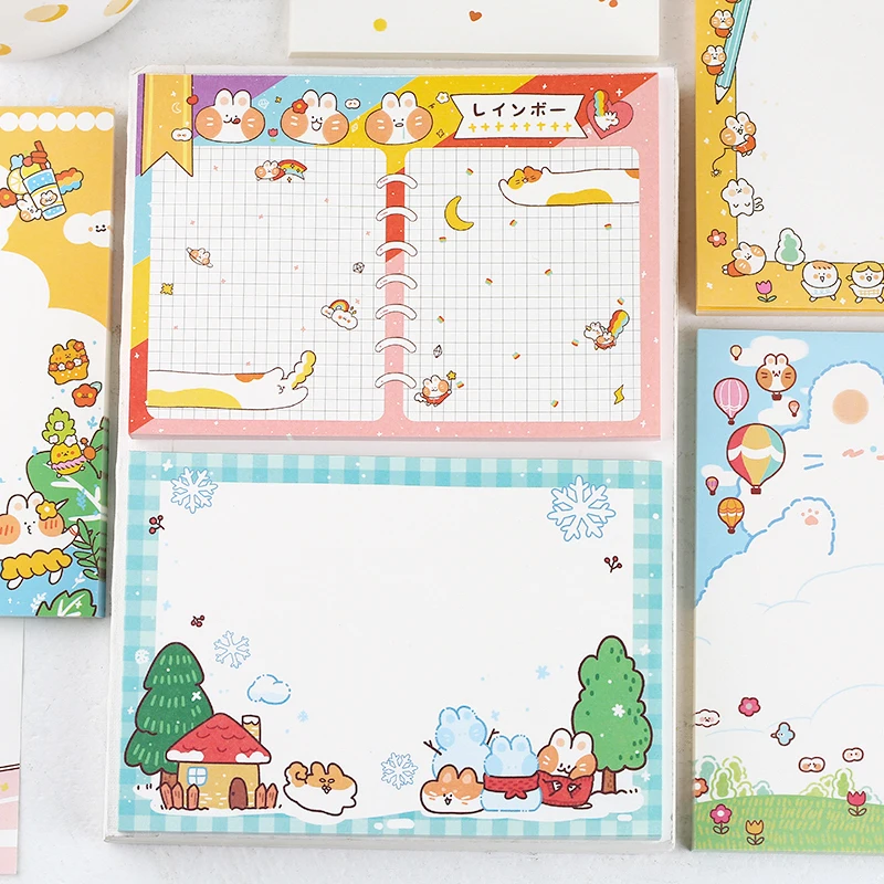 Sandro бумага для заметок креативная Милая карта сообщений мультяшная сетка