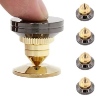 1pc durable household appliances shock absorbing cushion gold speaker spike nail floor disks base foot cone insulation spike pad