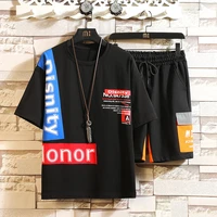 fashion styles mens sets hip hop clothes streetwear summer outfit male t shirt and pant two pieces hip hop set casual