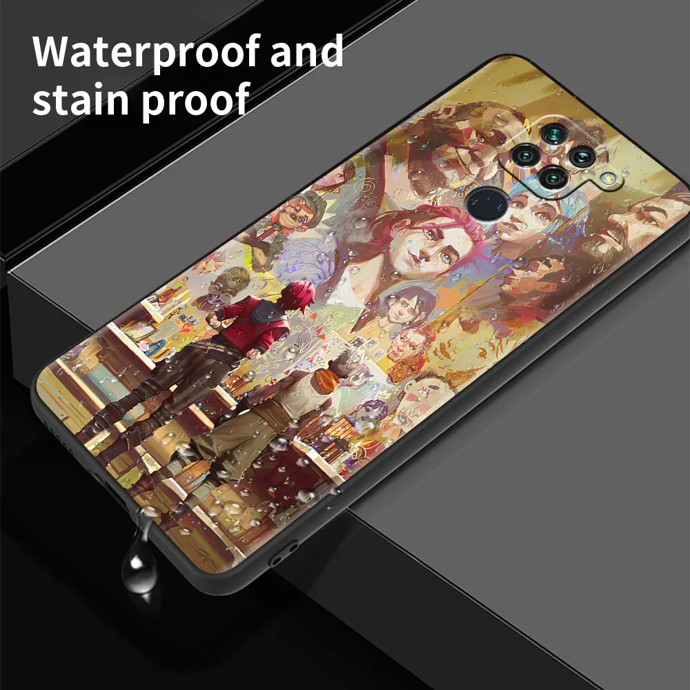 arcane hot anime soft case for xiaomi redmi note 9 8 10 pro 9s 10s 9c nfc k40 9a 7 9t 8t 7a black phone cover silicone shell sac free global shipping
