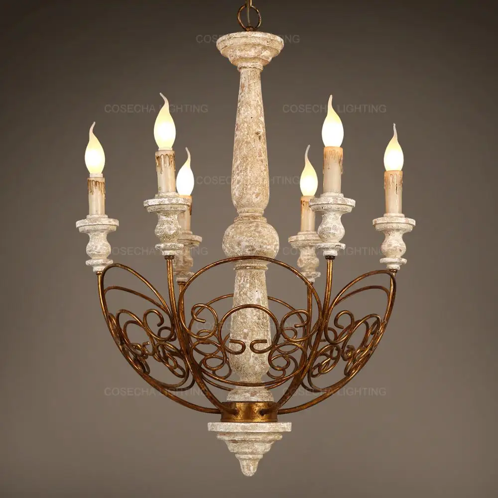 Люстра В Стиле лофт подвесная деревянная лампа в античном стиле арт деко