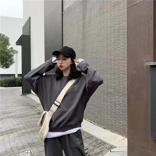 Женский костюм для отдыха свитер и штаны в западном стиле модный двойка