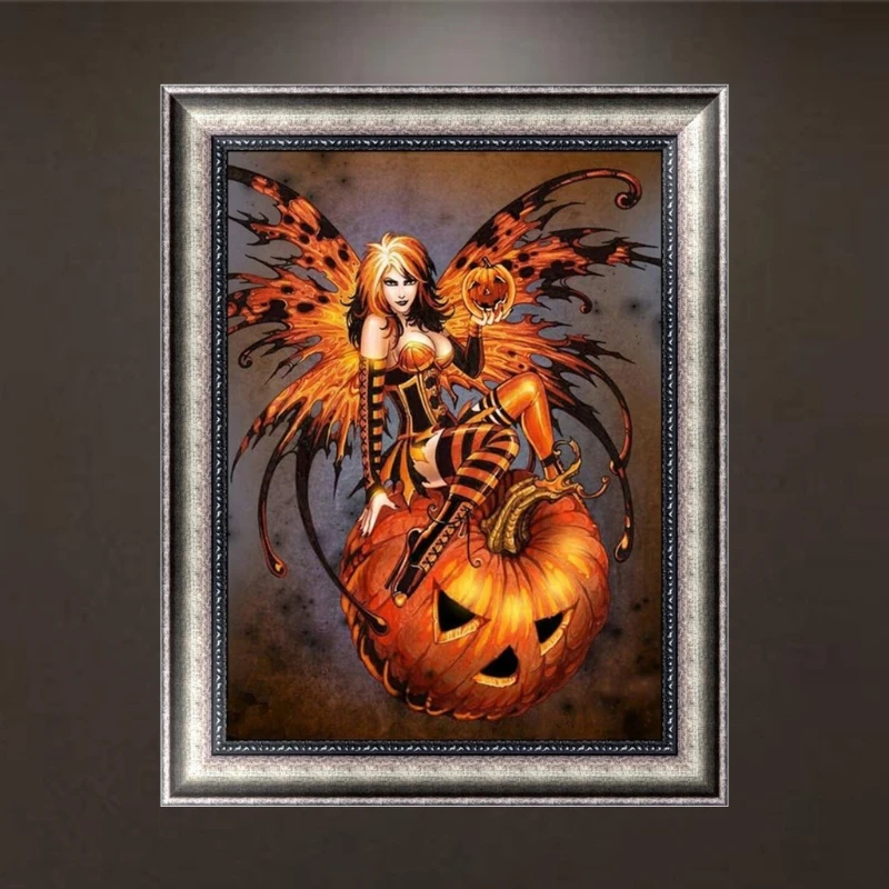 Алмазная вышивка 5D на Хэллоуин сделай сам крестиком рукоделие украшение для дома