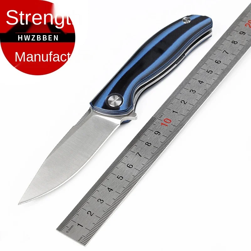 

New Stainless Steel High Hardness Folding Knife Outdoor Hiking Camping Survival Tactics Bearing Function G10 Handle Collection