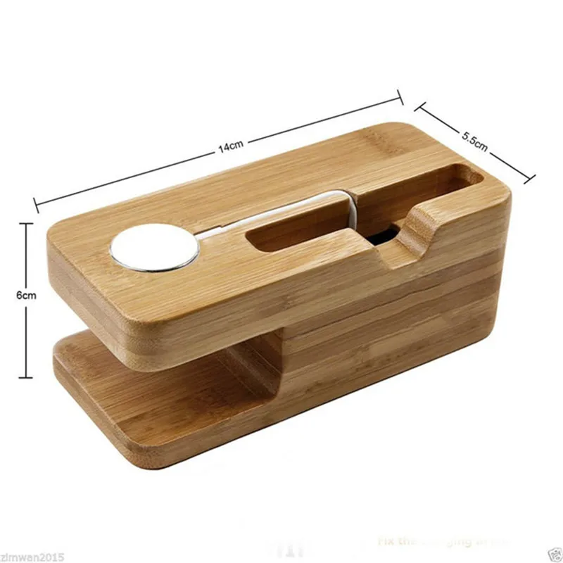 Бамбуковый деревянный зарядное устройство станции для Apple Watch зарядная док