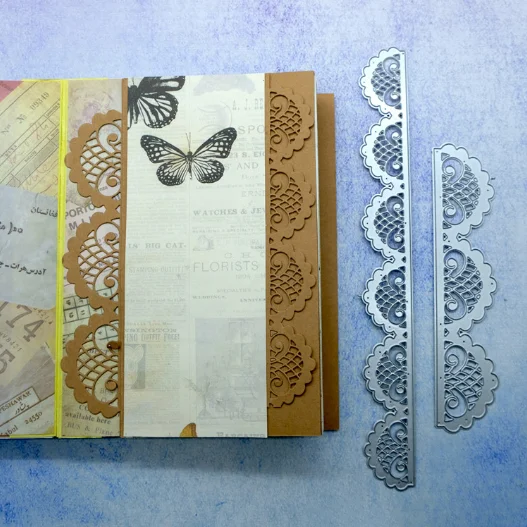 Штампы DiyArts большого размера с полыми кружевными границами штампы для