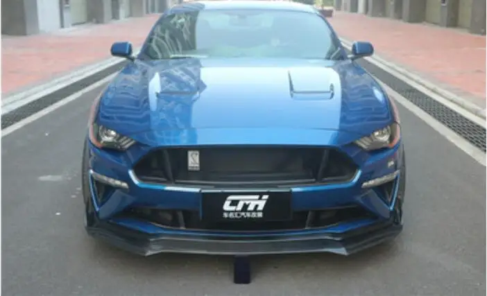 Mustang GT углеродное волокно автомобильный передний бампер гоночные решетки решетка Вокруг Накладка для Ford Mustang