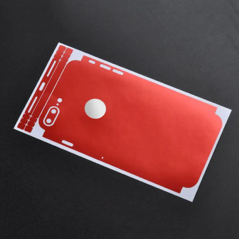 Luxury Film Wrap Decal Wrap 4 Colors Thin Body Skin  Protector  Case  Sticker PVC Smartphone Back Cover for IPhone X 8 7 6s Plus