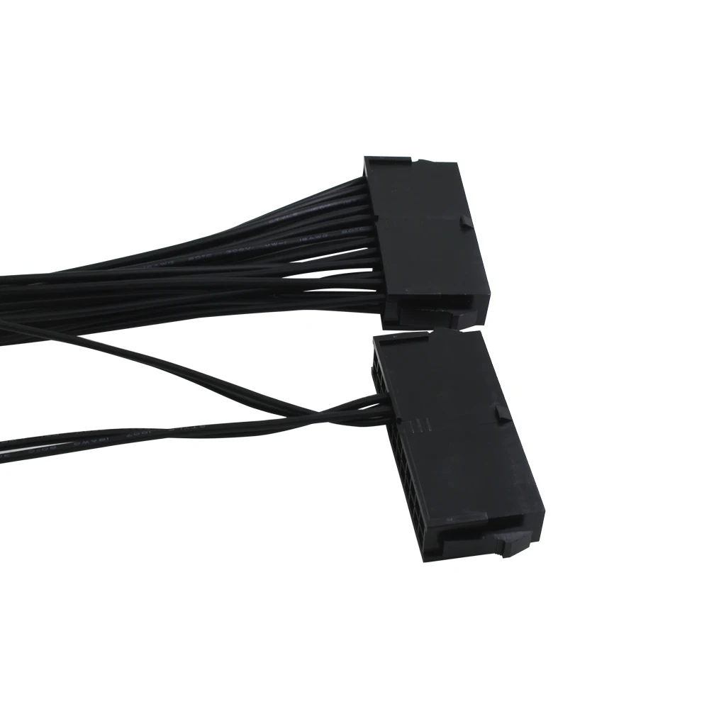 1-10 шт. TISHRIC 30 см двойной 3 PSU удлинитель адаптер ATX 24 контакта источник питания