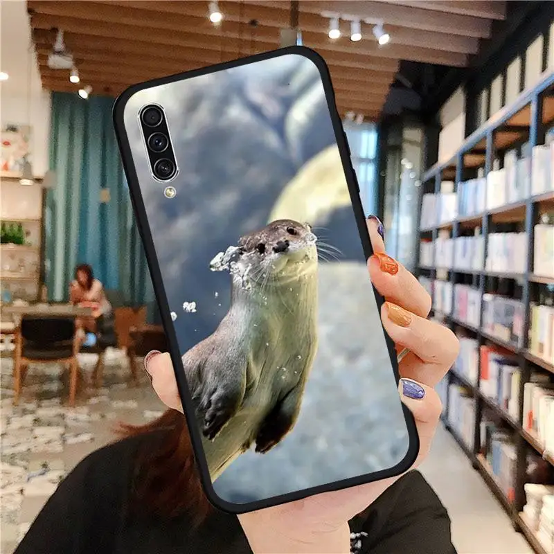 

Cute Animal Otter Phone Case For Samsung galaxy A S note 10 7 8 9 20 30 31 40 50 51 70 71 21 s ultra plus