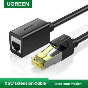 Ugreen cat7 ethernet extension cable 10gbps rj45 male to female rj 45 lan network adapter for router pc laptop ethernet cable 1 cable Item image
