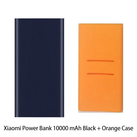 Black add OR Case 10000 мАч Xiao mi power Bank 2 Внешний аккумулятор для быстрой зарядки Dual-USB портативный Alu mi nium Быстрая зарядка mi power внешний аккумулятор - Цвет: Black add OR Case