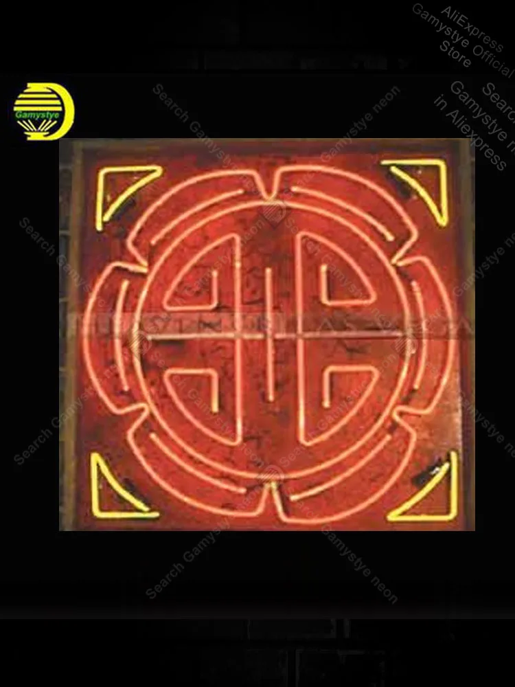 

Chinese Medall Neon Sign Las vegas Bulb Handcrafted Recreation Room Lamparas De Neon Vintage Garage Lighting Enseigne Neon Farol