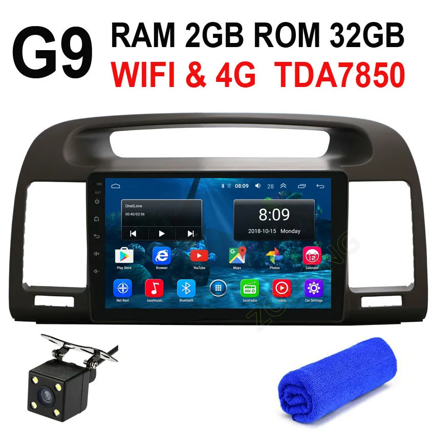 G9 GPS CAM 4G 2+ 32Gb 2.5D дерево цвет для Toyota Camry V30 2002-2006 Android автомобильный мультимедийный плеер авторадио автомобильный радиоприемник с навигацией GPS wifi - Цвет: G9 GPS CAM