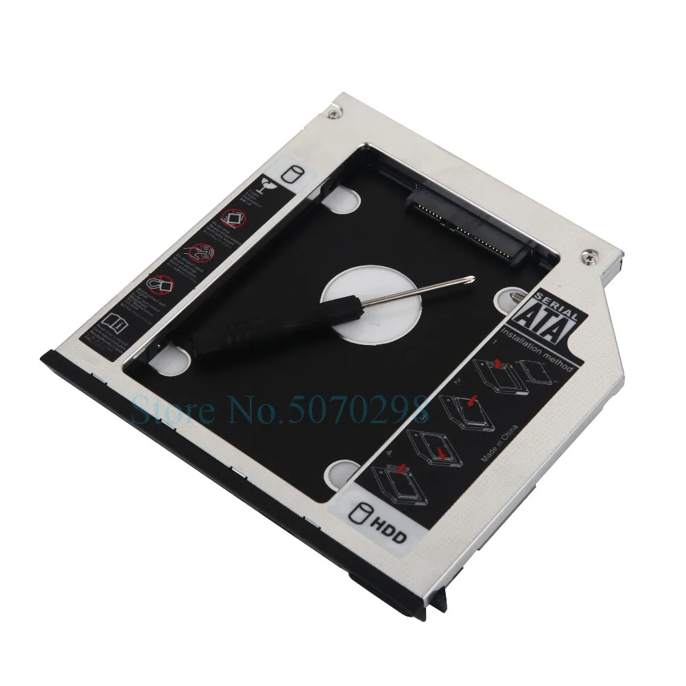 С оригинальным эжектором 2 й жесткий диск HDD SSD оптический Caddy для Dell Latitude E6400 E6500 E6410