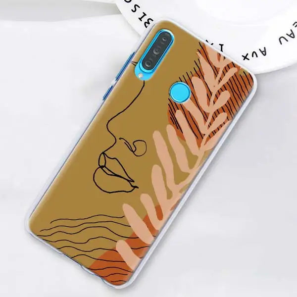 Забавный чехол для телефона с абстрактным рисунком лица Матисс для huawei P20 Lite P20 P30 Pro P9 P10 Lite P Smart Plus Твердый Чехол - Цвет: H04