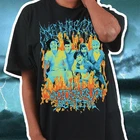 Женская футболка в стиле хеви-метал, модные футболки, Готическая футболка с графическим рисунком, топы унисекс в стиле рок, хип-хоп, хлопковая рубашка