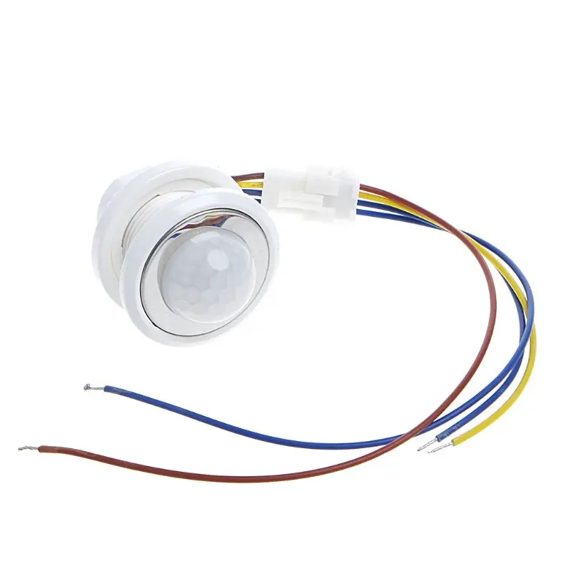 

40mm LED PIR Detector Infrared Motion Sensor Switch with Time Delay Adjustable Drop Shipping