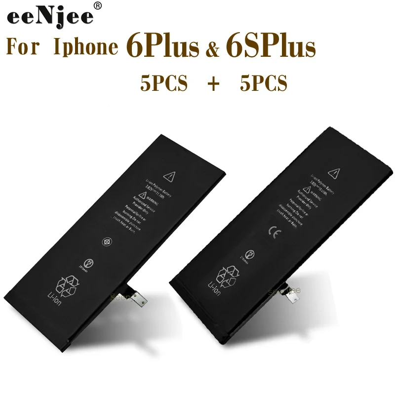 Батарея для телефона EENJEE 5 шт. батарей Iphone 6 Plus и 6S 0 циклов 100% тест официальное