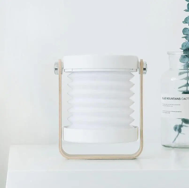 Портативный складной светодиодный Настольный светильник новый деревянный