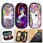 Красочный кошелек для монет с единорогом, короной, кошкой, детским держателем для карандашей, школьный чехол для мальчиков и девочек, стационарные сумки, сумка для хранения для детей и женщин