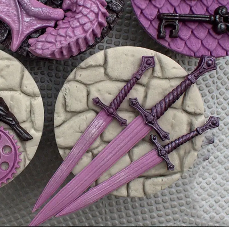 Luyou 1 шт. меч торта силикона карамель в формах кружевы плесени для дня рождения