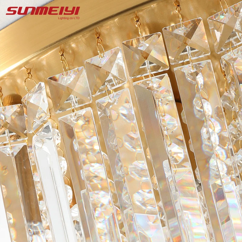 

Modern Crystal Ceiling Lights Led Corridor Lighting Ceiling Lamp For Living room Kitchen Gold Bed Room Light lampara led techo