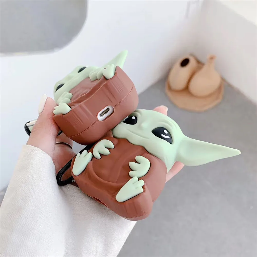Силиконовые чехлы Marvel Yoda для Airpods 1 2 защитный беспроводной Bluetooth-наушник чехол