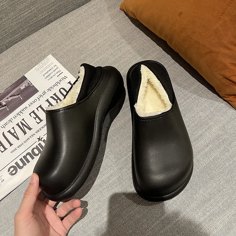 2021 Winte Women's SlippersWarmPack with ThickVelvet Home Ladies Shoelaces Non-slipThick-soled Waterproof LadiesFashion Slippers