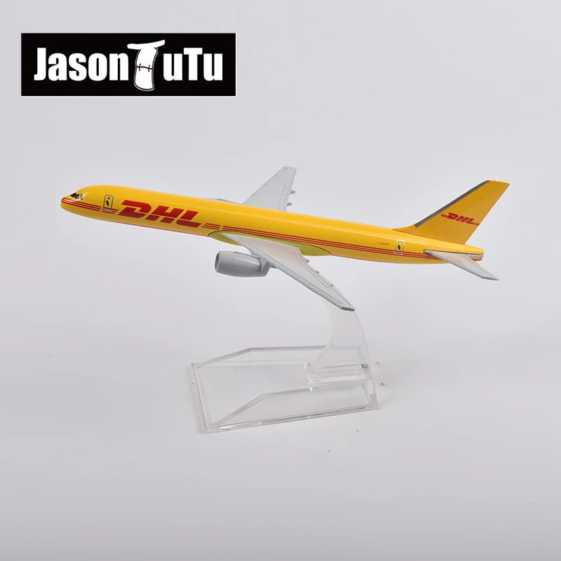 Джейсон пачка 16 см DHL Boeing 757 модель самолета Модель самолетов литья под давлением