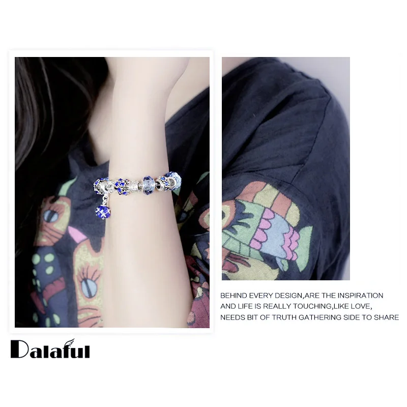 Модный DIY браслет из хрустальных бусин с совой короной браслеты и для женщин