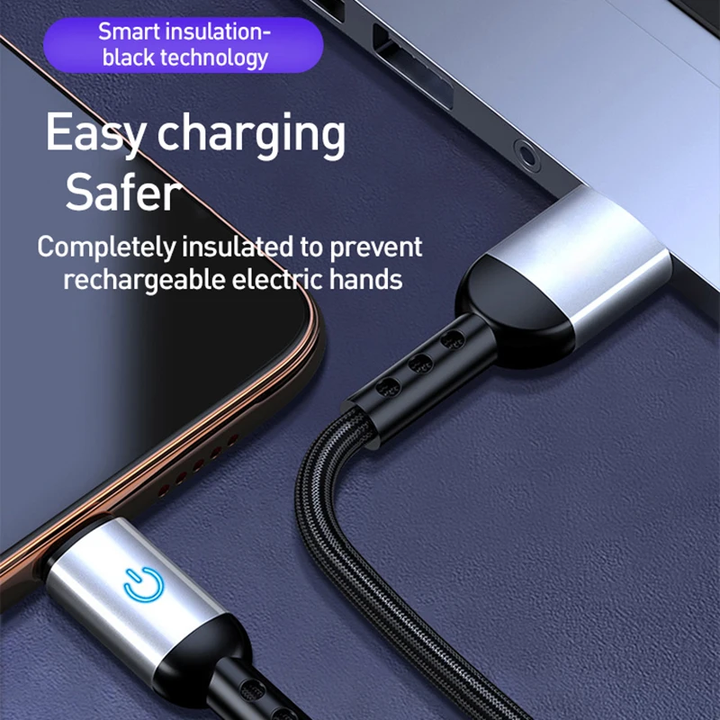 5А 40 Вт USB Type C кабель LED Быстрая зарядка для Huawei Mate Pro Xiaomi S9 зарядное устройство шнур