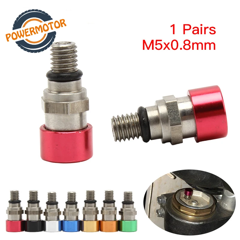 Спускной клапан Воздушной вилки M5x0.8mm для HondaCR 80 85 125 250 500 CRF 250R 250X 450R 450X 250RX Kawaaki Yamaa