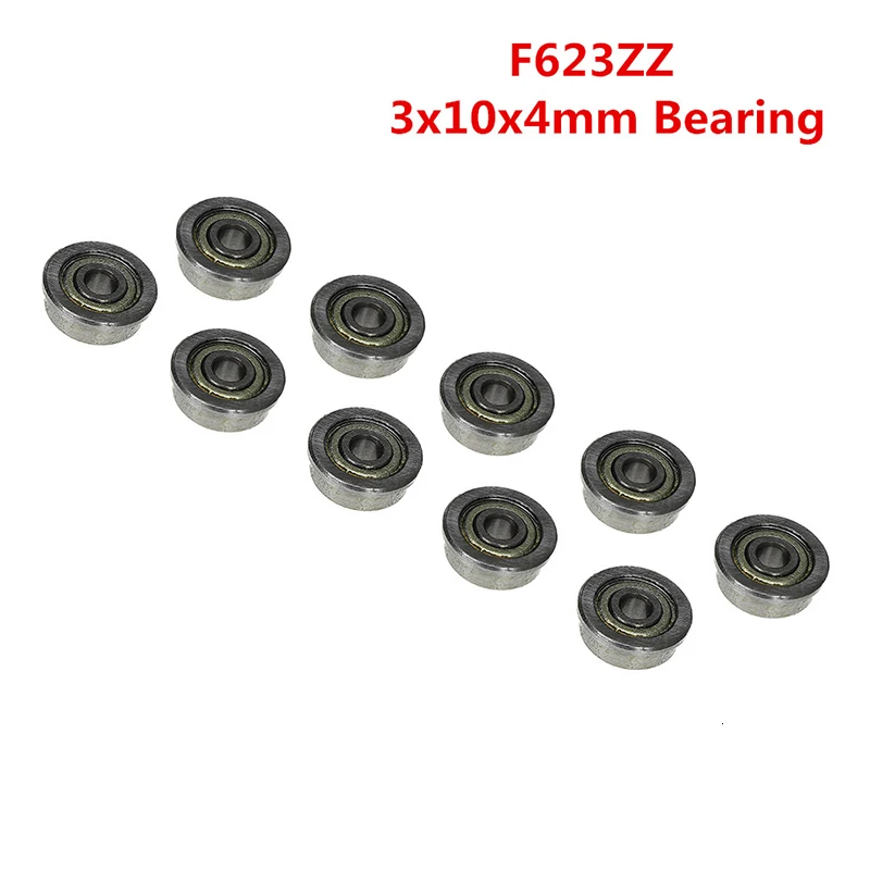 10 шт. Миниатюрные шарикоподшипники 608ZZ 105ZZ 623ZZ 624ZZ 625ZZ 685ZZ F623ZZ 604ZZ из