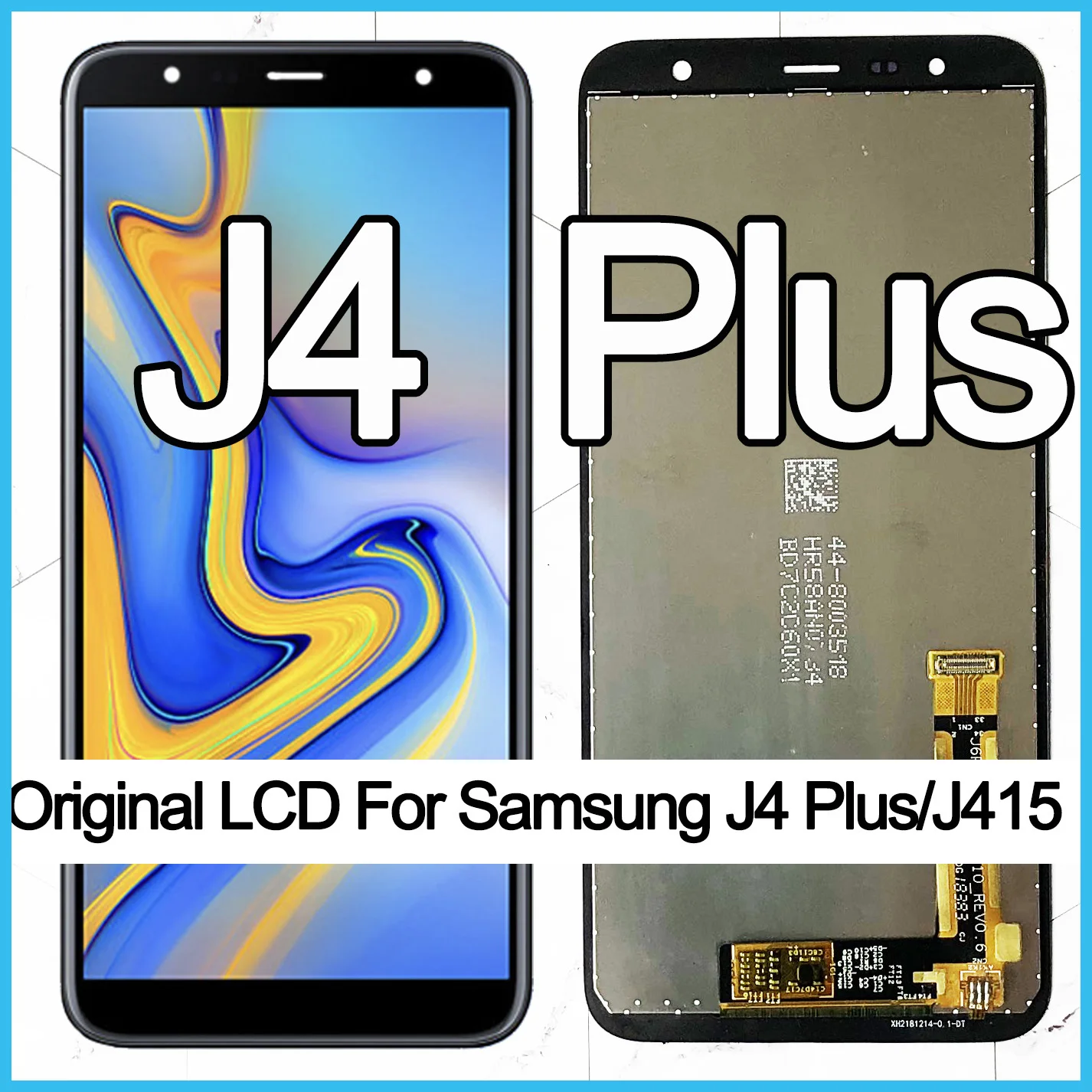 100% Original 6.0'' LCD For Samsung Galaxy J4+ 2018 J4 Plus J415 J415F J410 LCD Display Touch Screen Sensor+Service package
