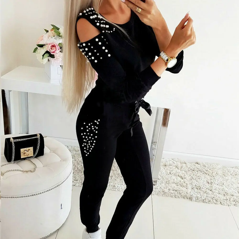 

2021 Hot Sale New Design Styele Women Casual Clothing Sweatwear Sweet Sexy Fashion Soft Good Fabric Cool Soft XI0370