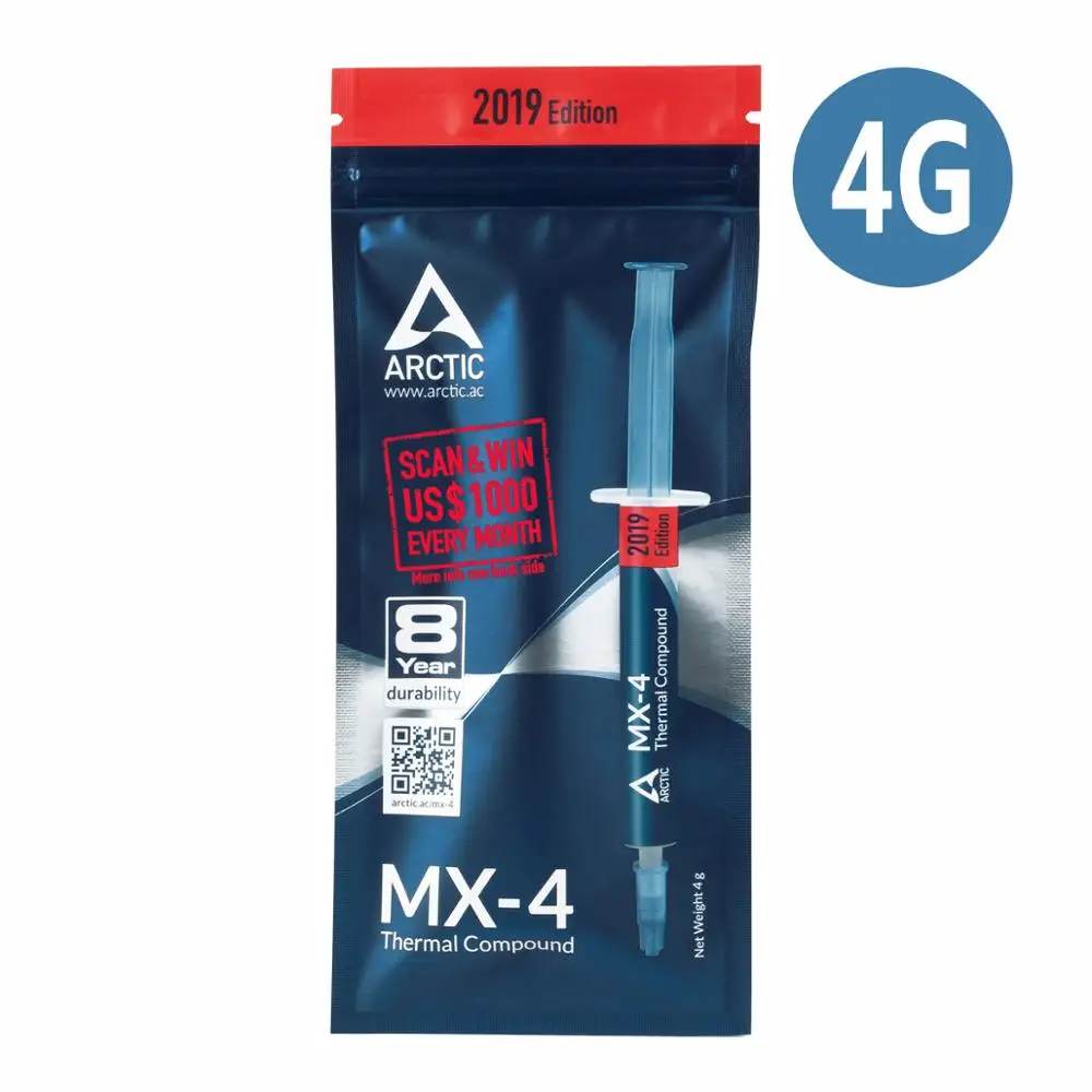 MX-4 4g ARCTIC MX-4 2g 4g 8g 20g процессор процессорный кулер охлаждающий вентилятор Тепловая паста смазка 8,5 w/(mk) теплопроводная - Цвет лезвия: MX-4 4g