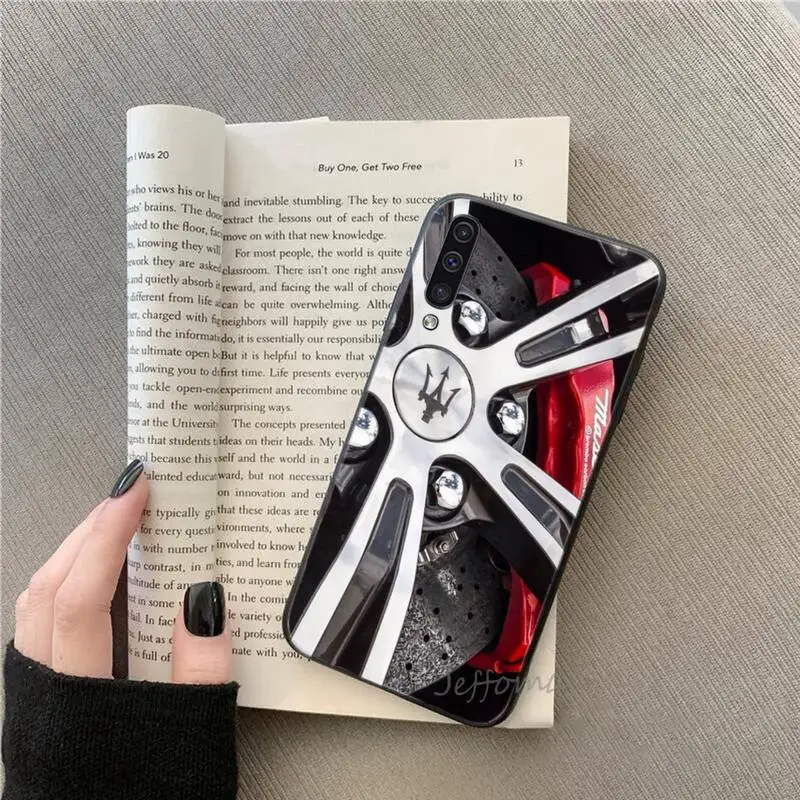 

Wheel for Maserati Logo Phone Case For Samsung galaxy S note 7 8 9 10 20 fe edge A 6 10 20 30 50 51 70 lite plus Soft Silicone