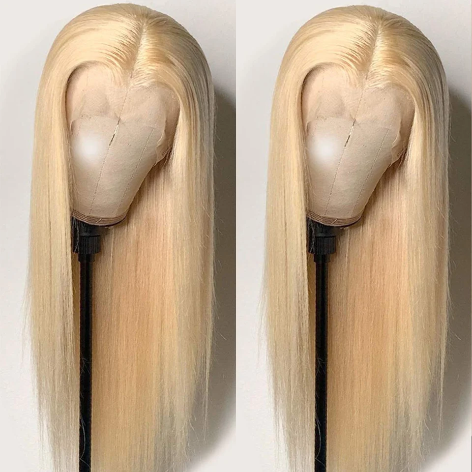 

Alipretty 613 13x4 Lace Front Human Hair Wigs Pre Plucked Bone Straight 613 Transparent HD Lace Frontal Wig With Baby Hair