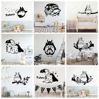 cartoon totoro waterproof wall stickers wall art decor for baby kids rooms decor diy pvc home decoration accessories