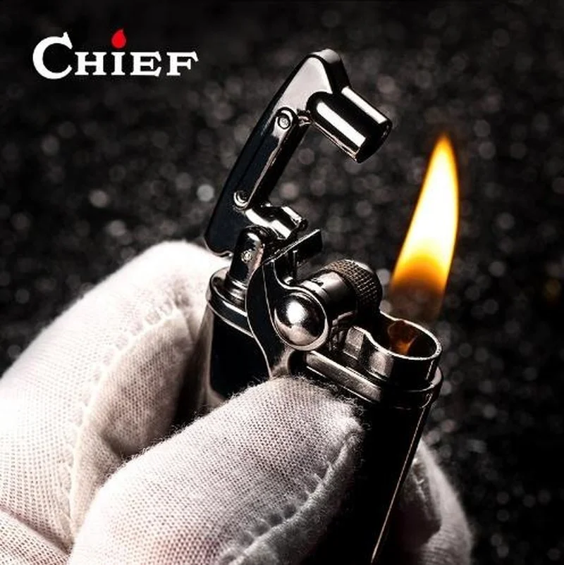 Керосиновая Зажигалка Chief в винтажном стиле многоразовая зажигалка с кремнем и